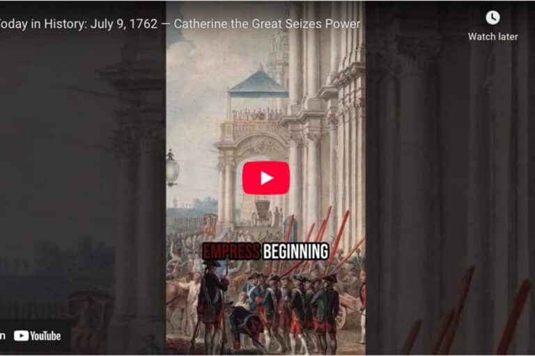 [Video] Today in History: July 9, 1762 — Catherine the Great Seizes Power